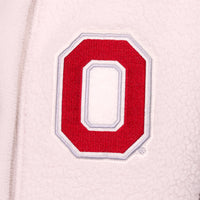 GABY CONTRAST SHERPA JACKET - The Ohio State Univ. Buckeyes