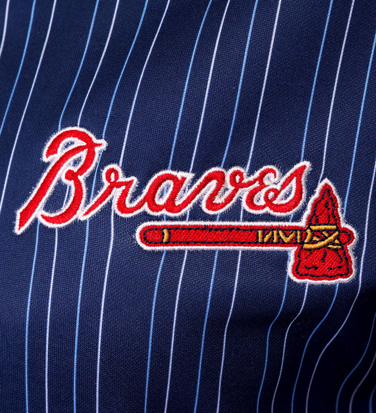 GENNI STRIPED BOMBER JACKET - Atlanta Braves