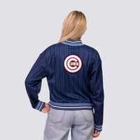 GENNI STRIPED BOMBER JACKET - Chicago Cubs