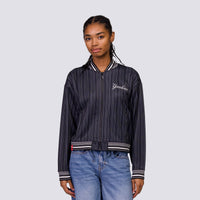 GENNI STRIPED BOMBER JACKET - New York Yankees