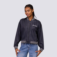 GENNI STRIPED BOMBER JACKET - New York Yankees