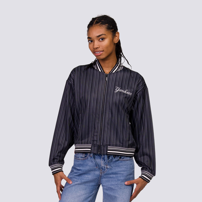 GENNI STRIPED BOMBER JACKET - New York Yankees