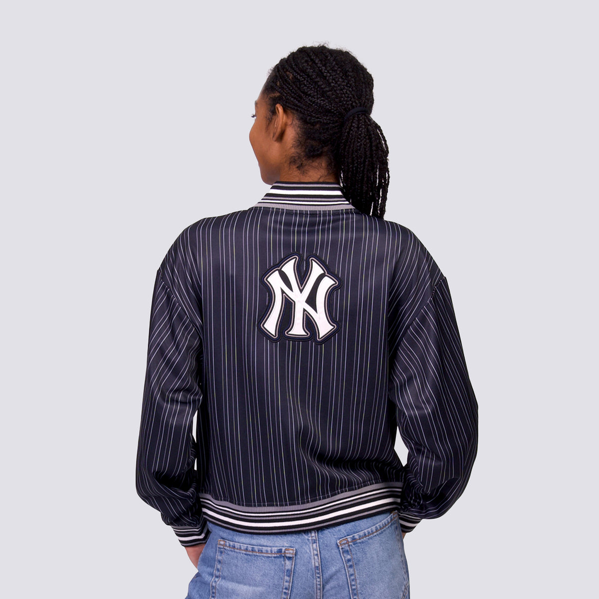 GENNI STRIPED BOMBER JACKET - New York Yankees