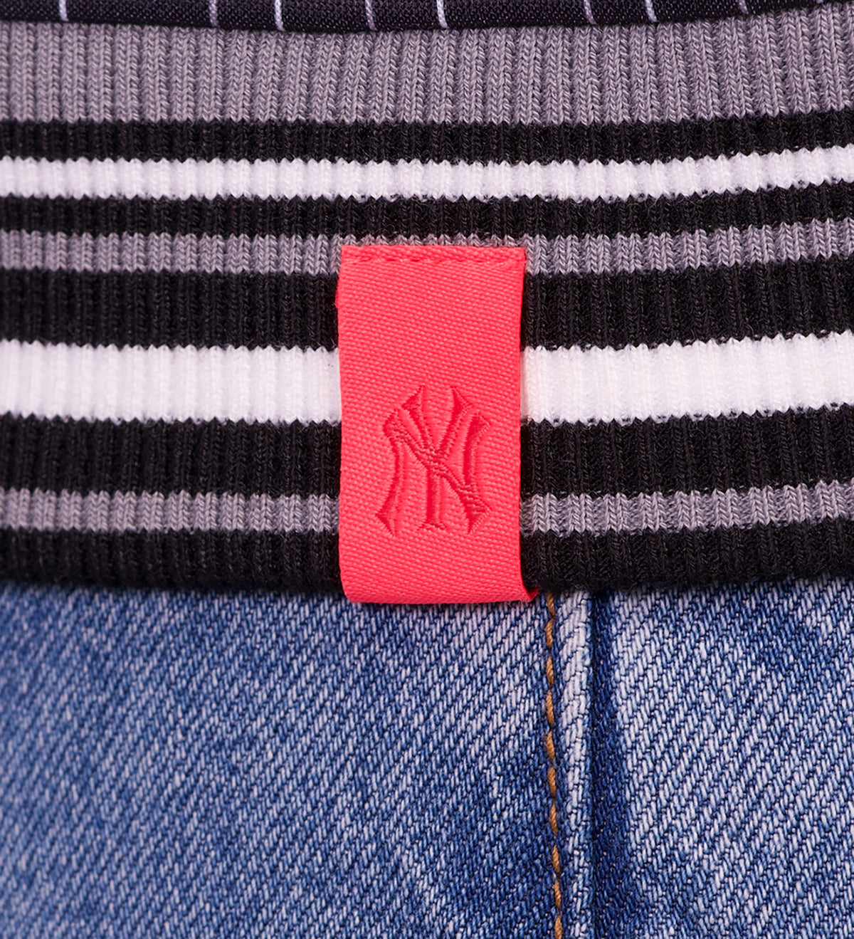 GENNI STRIPED BOMBER JACKET - New York Yankees