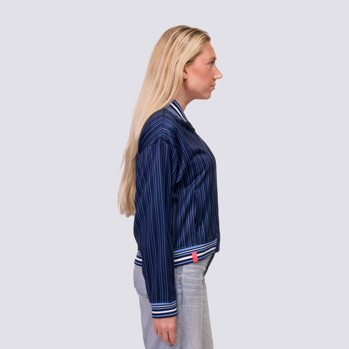 GENNI STRIPED BOMBER JACKET - St. Louis Cardinals