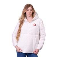 GWYN LIGHTWEIGHT PULLOVER PUFFER JACKET - The Ohio State Univ. Buckeyes