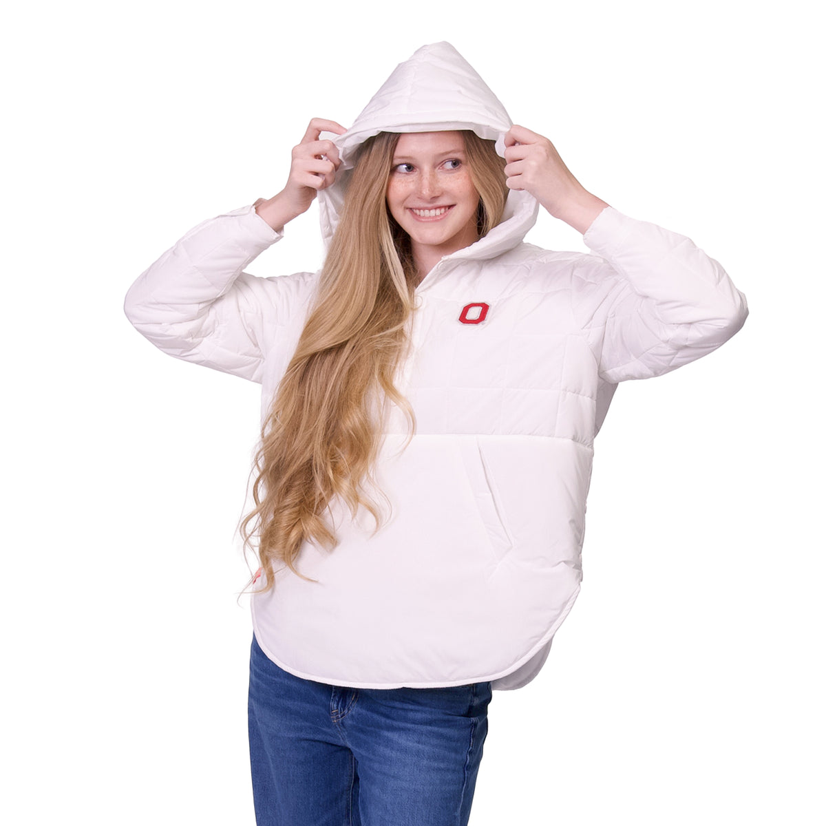 GWYN LIGHTWEIGHT PULLOVER PUFFER JACKET - The Ohio State Univ. Buckeyes