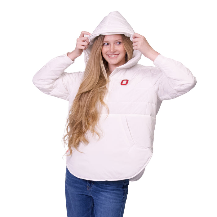 GWYN LIGHTWEIGHT PULLOVER PUFFER JACKET - The Ohio State Univ. Buckeyes