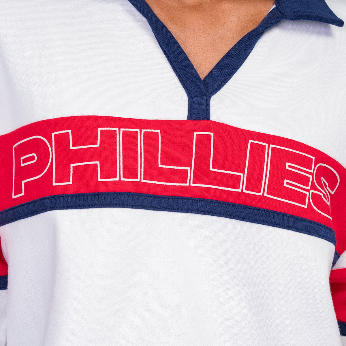 MACY OVERSIZED CENTER STRIPE POLO - Philadelphia Phillies