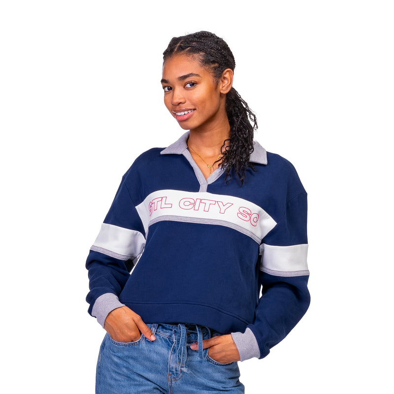 MACY OVERSIZED CENTER STRIPE POLO - St. Louis CITY SC