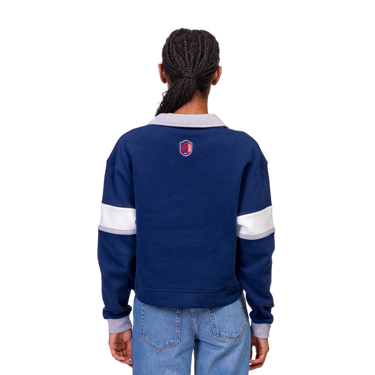 MACY OVERSIZED CENTER STRIPE POLO - St. Louis CITY SC