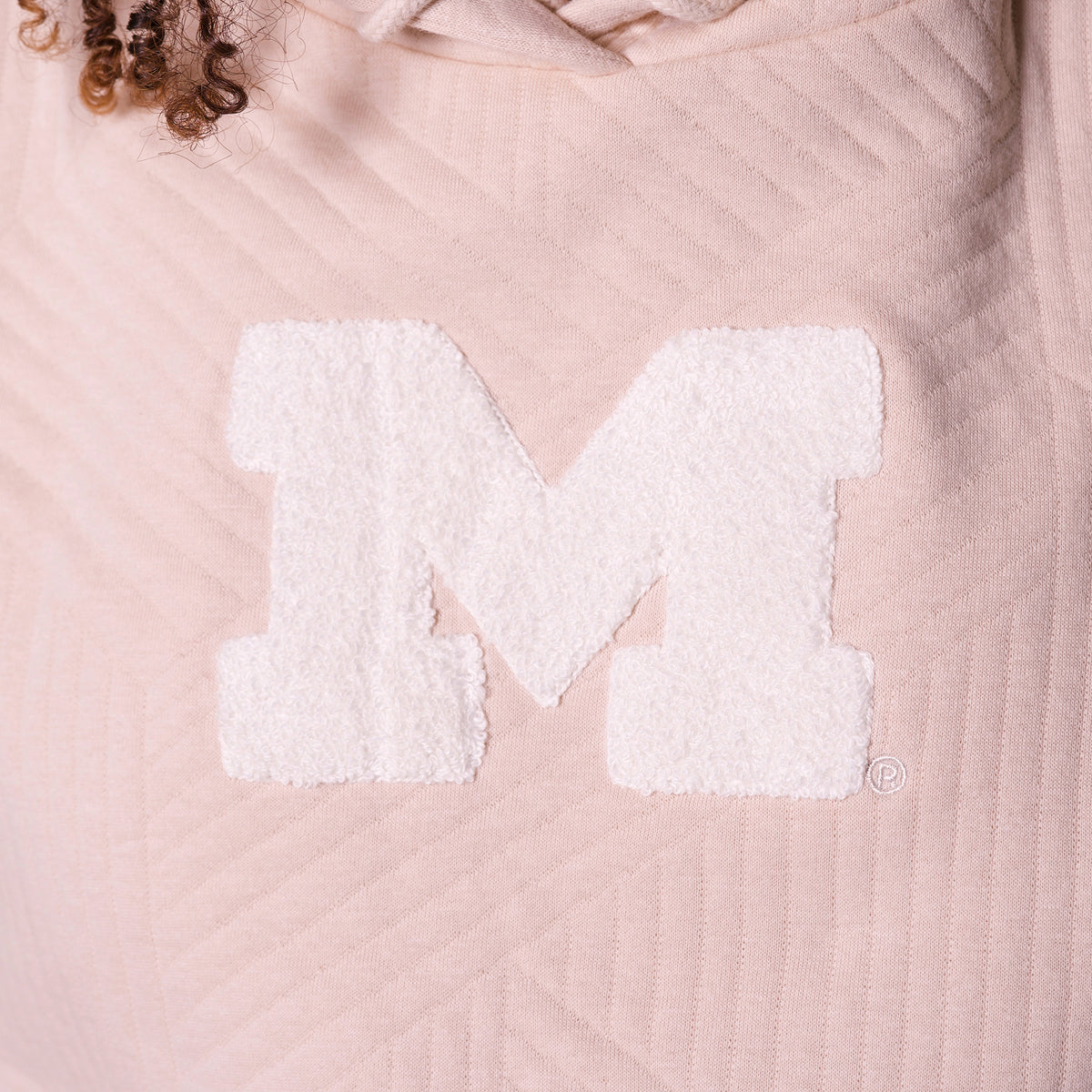 MARGOT CHENILLE QUILTED HOODIE - Univ. of Michigan Wolverines