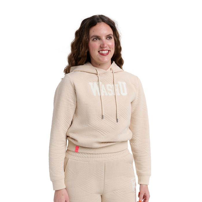 MARGOT CHENILLE QUILTED HOODIE - Washington Univ. Bears