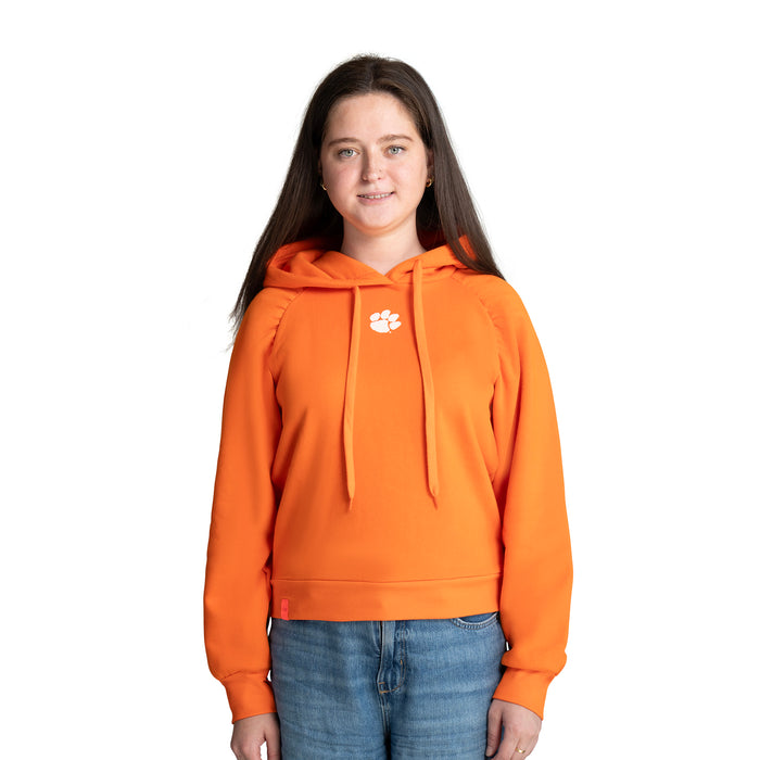 MAXINE ROUCHED FLEECE HOODIE - Clemson Univ. Tigers