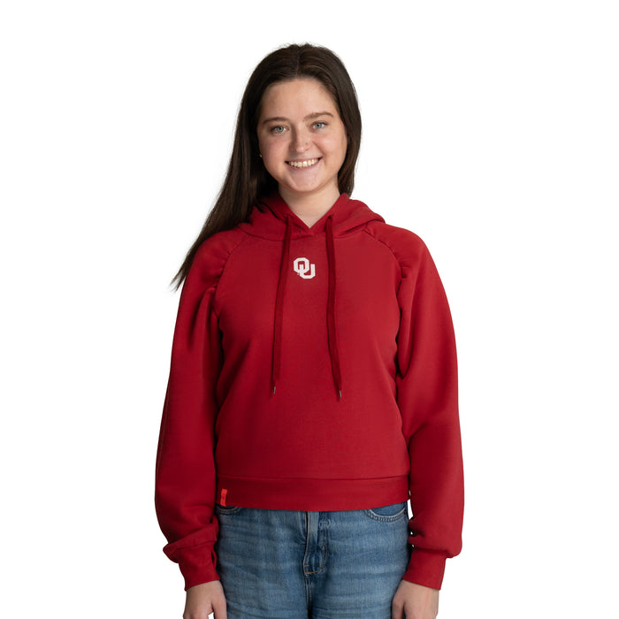 MAXINE ROUCHED FLEECE HOODIE - Univ. of Oklahoma Sooners