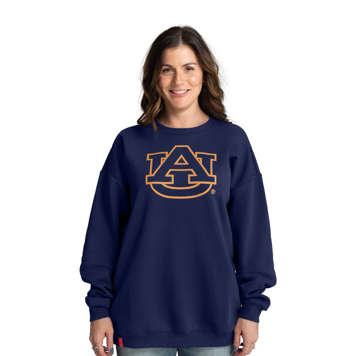 MIRANDA OVERSIZED FLEECE CREW - AUBURN UNIV. TIGERS