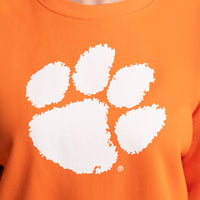 MIRANDA OVERSIZED FLEECE CREW - Clemson Univ. Tigers