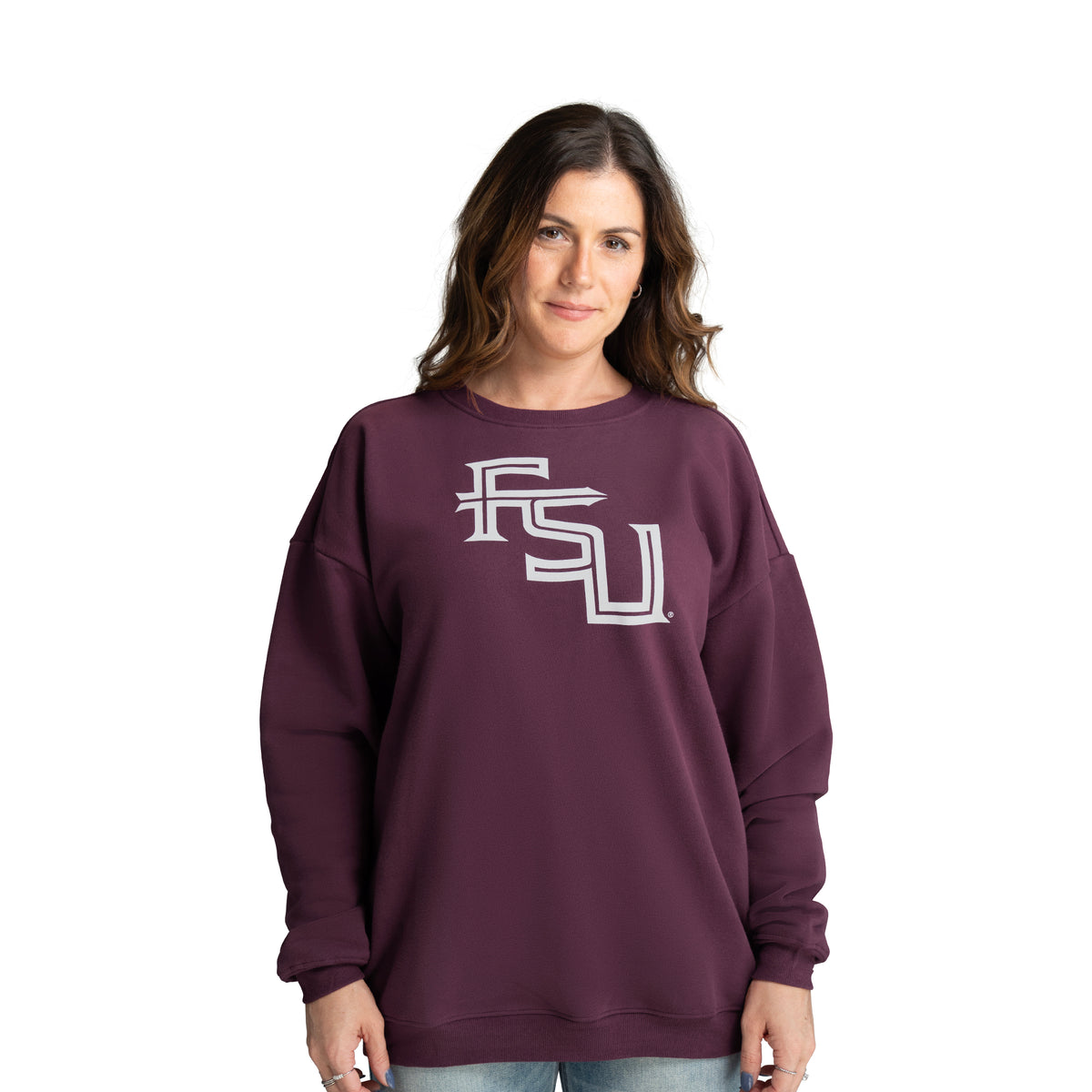 MIRANDA OVERSIZED FLEECE CREW - Florida State Seminoles