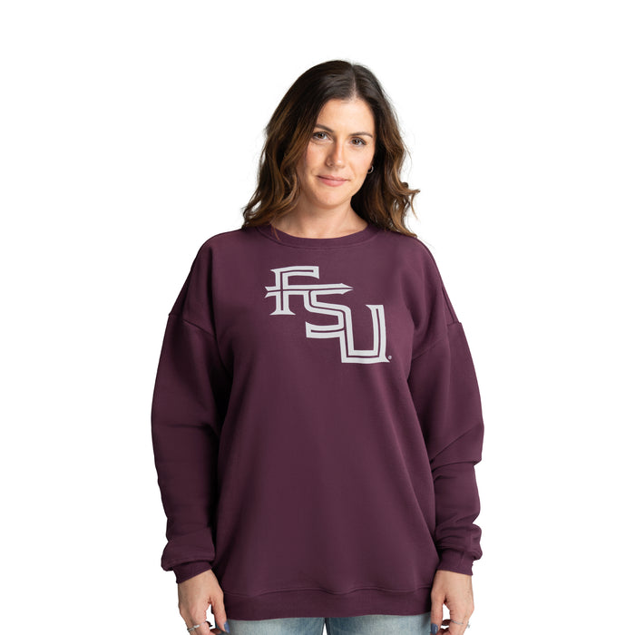 MIRANDA OVERSIZED FLEECE CREW - Florida State Seminoles