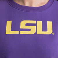 MIRANDA OVERSIZED FLEECE CREW - Louisiana State Univ. Tigers