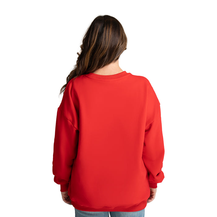 MIRANDA OVERSIZED FLEECE CREW - The Ohio State Univ. Buckeyes