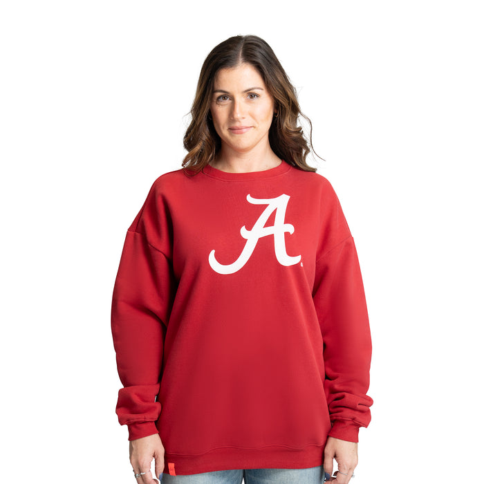 MIRANDA OVERSIZED FLEECE CREW - Univ. of Alabama Crimson Tide