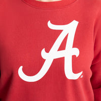 MIRANDA OVERSIZED FLEECE CREW - Univ. of Alabama Crimson Tide