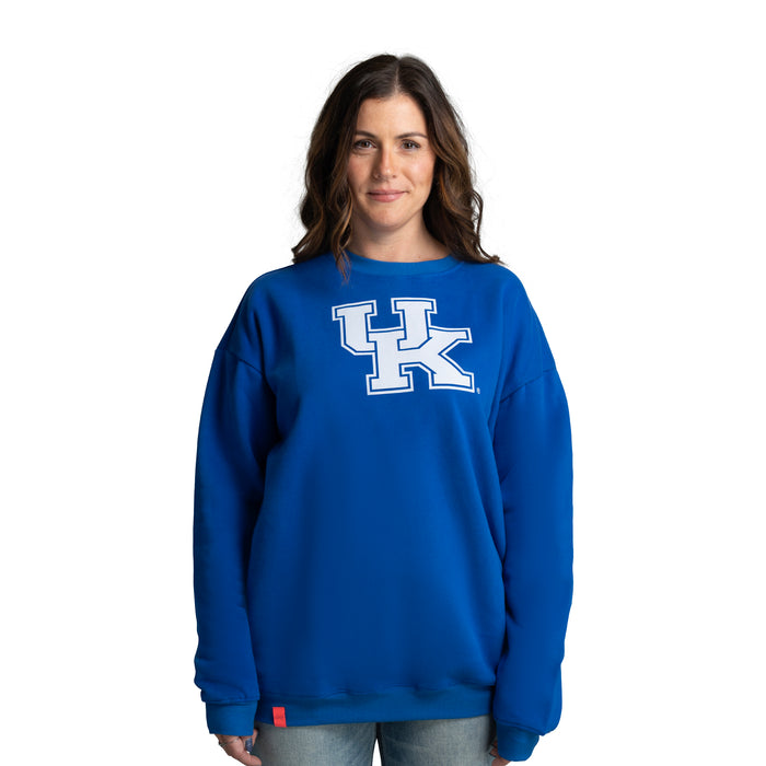 MIRANDA OVERSIZED FLEECE CREW - Univ. of Kentucky Wildcats