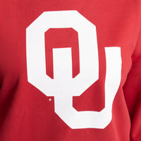MIRANDA OVERSIZED FLEECE CREW - Univ. of Oklahoma Sooners