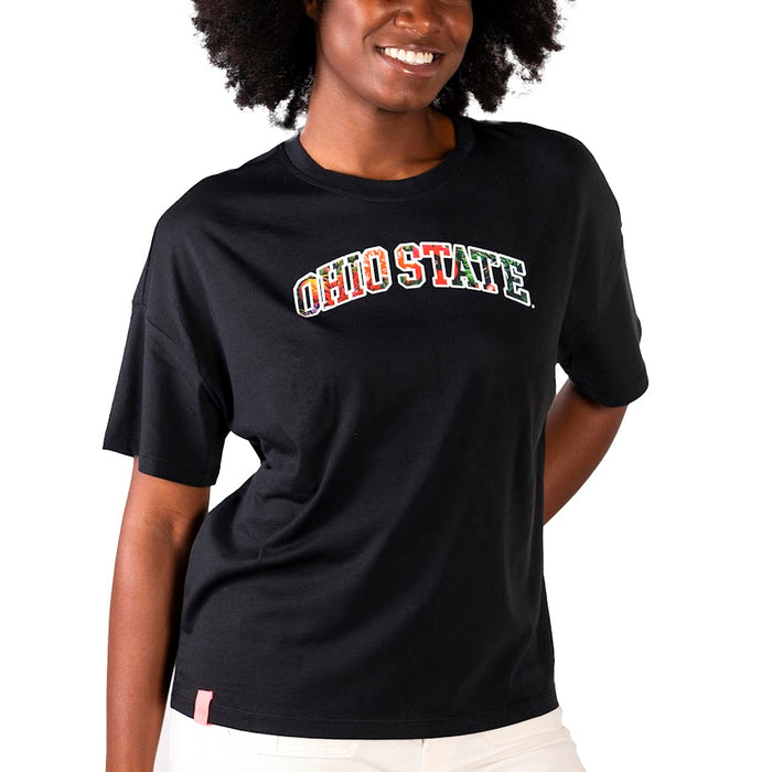 NAYA FLORAL LOGO TEE - The Ohio State Univ. Buckeyes