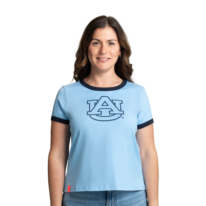 NORA RINGER TEE - AUBURN UNIV. TIGERS