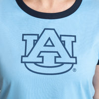 NORA RINGER TEE - AUBURN UNIV. TIGERS