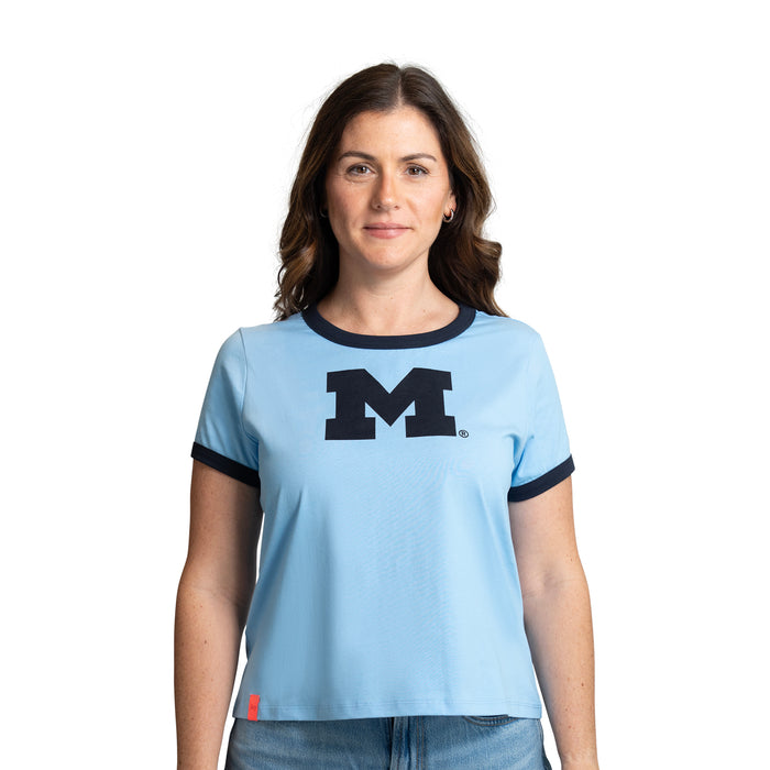 NORA RINGER TEE - Univ. of Michigan Wolverines