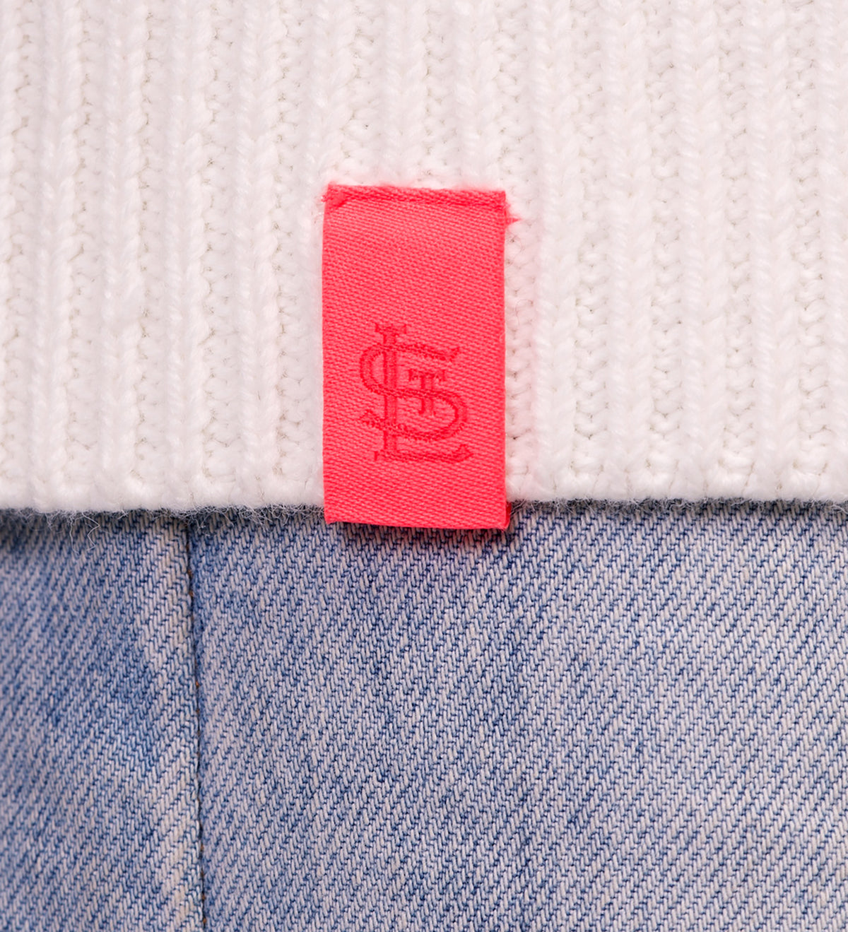 SHYLA COLOR BLOCK CABLE KNIT CARDIGAN - St. Louis Cardinals