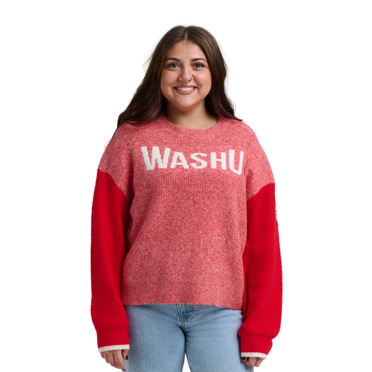 SIDNEY MARLED CREWNECK SWEATER - Washington Univ. Bears