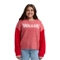SIDNEY MARLED CREWNECK SWEATER - Washington Univ. Bears