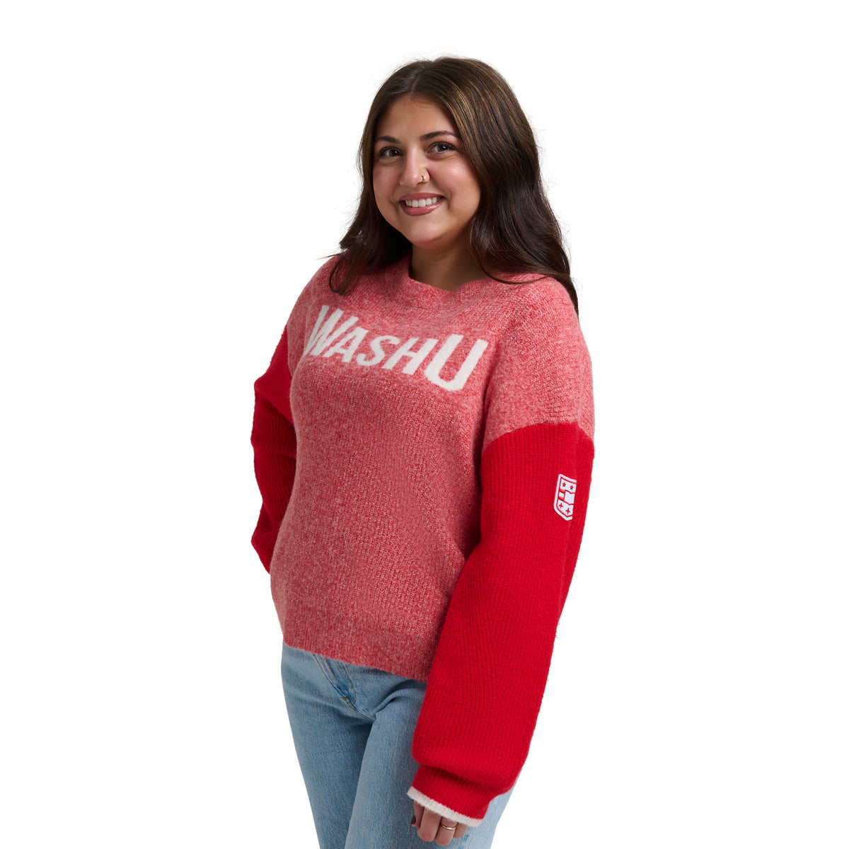 SIDNEY MARLED CREWNECK SWEATER - Washington Univ. Bears