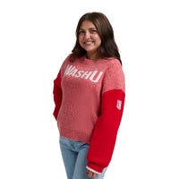 SIDNEY MARLED CREWNECK SWEATER - Washington Univ. Bears