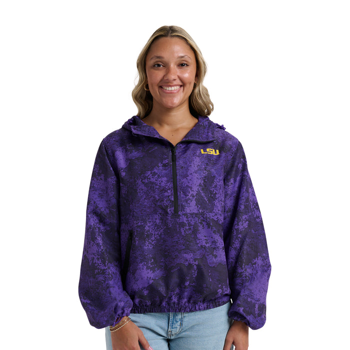 WENDY FASHION CAMO H2O HALF-ZIP - Louisiana State Univ. Tigers