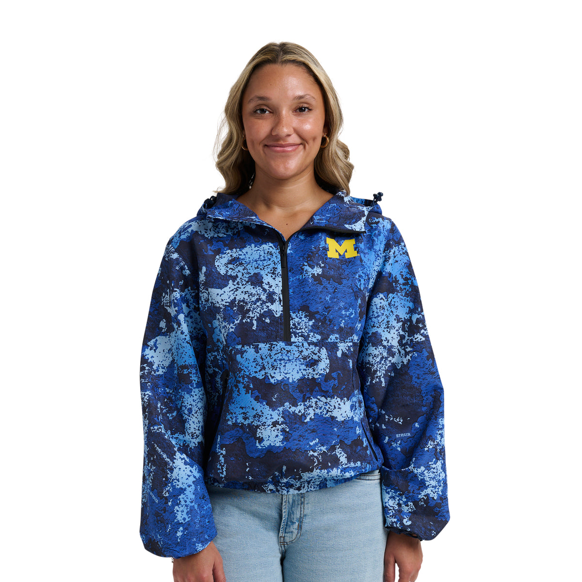 WENDY FASHION CAMO H2O HALF-ZIP - Univ. of Michigan Wolverines