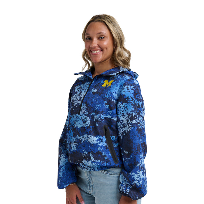 WENDY FASHION CAMO H2O HALF-ZIP - Univ. of Michigan Wolverines