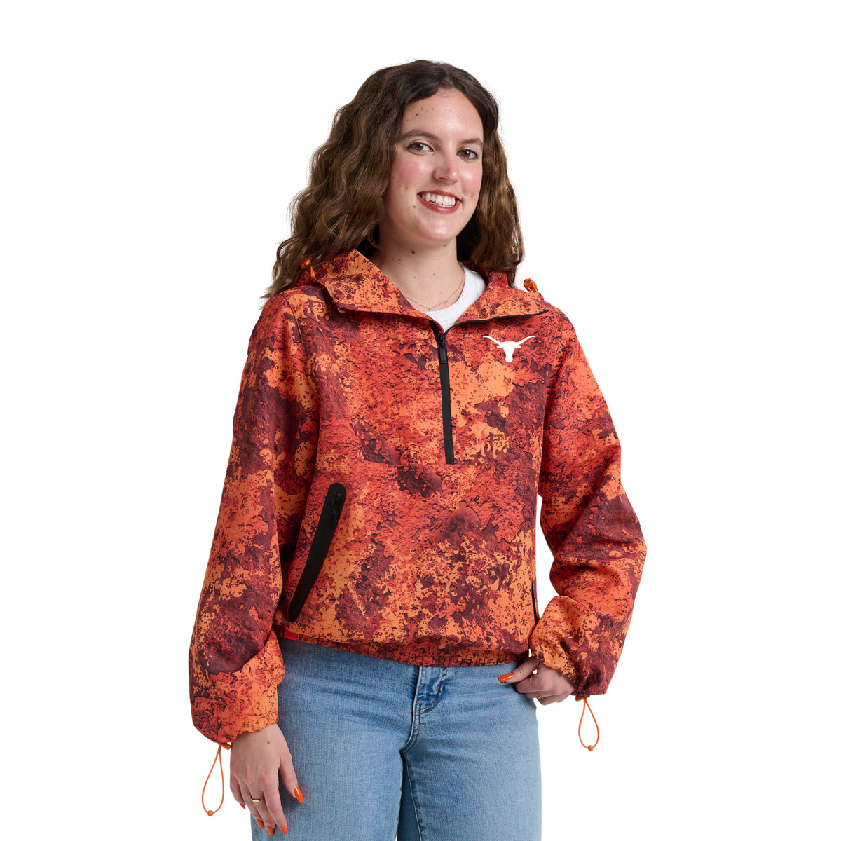 WENDY FASHION CAMO H2O HALF-ZIP - Univ. of Texas Longhorns