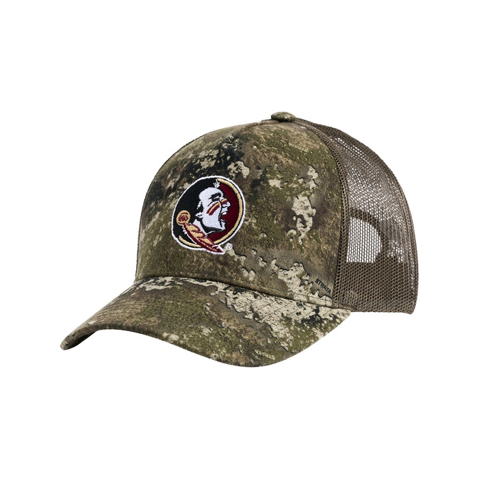 WHIT CLASSIC CAMO TRUCKER HAT - Florida State Seminoles