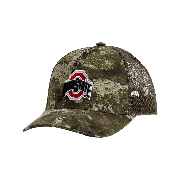 WHIT CLASSIC CAMO TRUCKER HAT - The Ohio State Univ. Buckeyes
