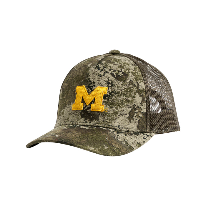 WHIT CLASSIC CAMO TRUCKER HAT - Univ. of Michigan Wolverines