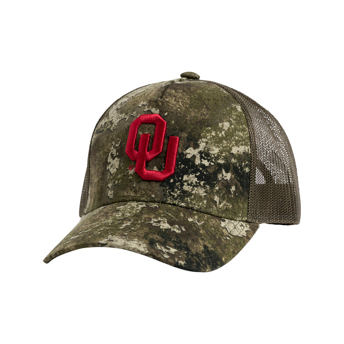 WHIT CLASSIC CAMO TRUCKER HAT - Univ. of Oklahoma Sooners
