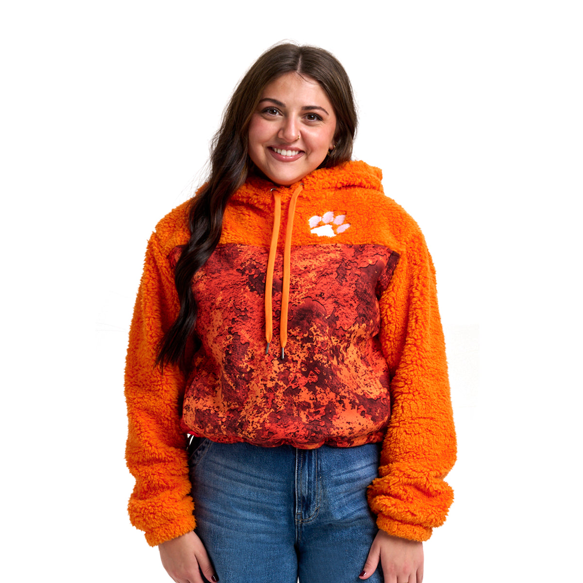 WILLOW FASHION CAMO SHERPA HOODIE - Clemson Univ. Tigers