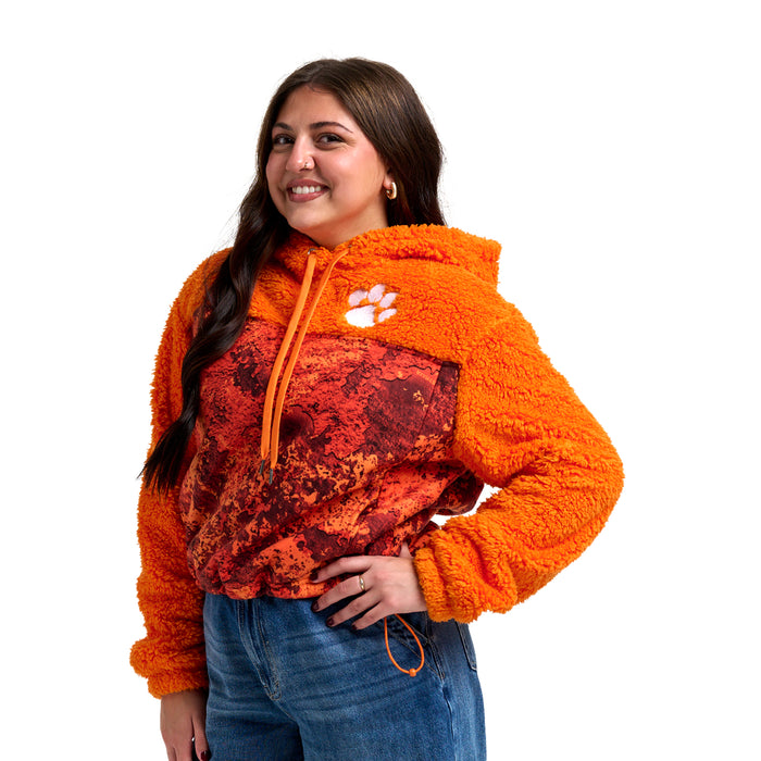 WILLOW FASHION CAMO SHERPA HOODIE - Clemson Univ. Tigers