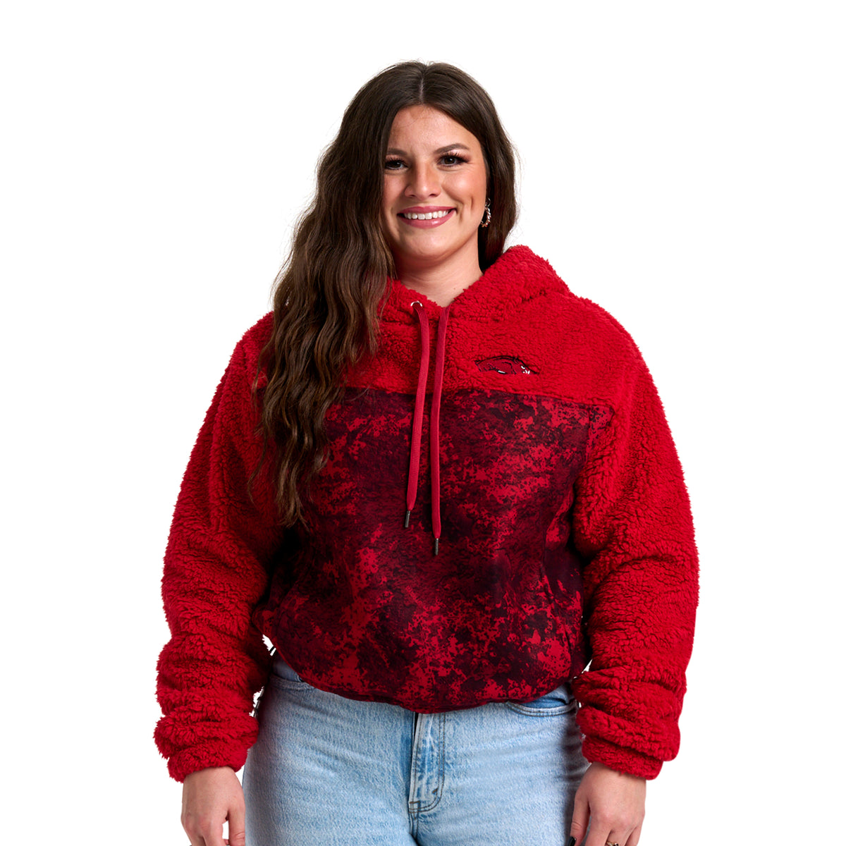WILLOW FASHION CAMO SHERPA HOODIE - Univ. of Arkansas Razorbacks