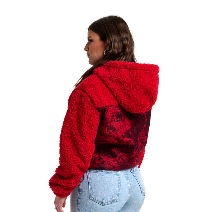 WILLOW FASHION CAMO SHERPA HOODIE - Univ. of Arkansas Razorbacks